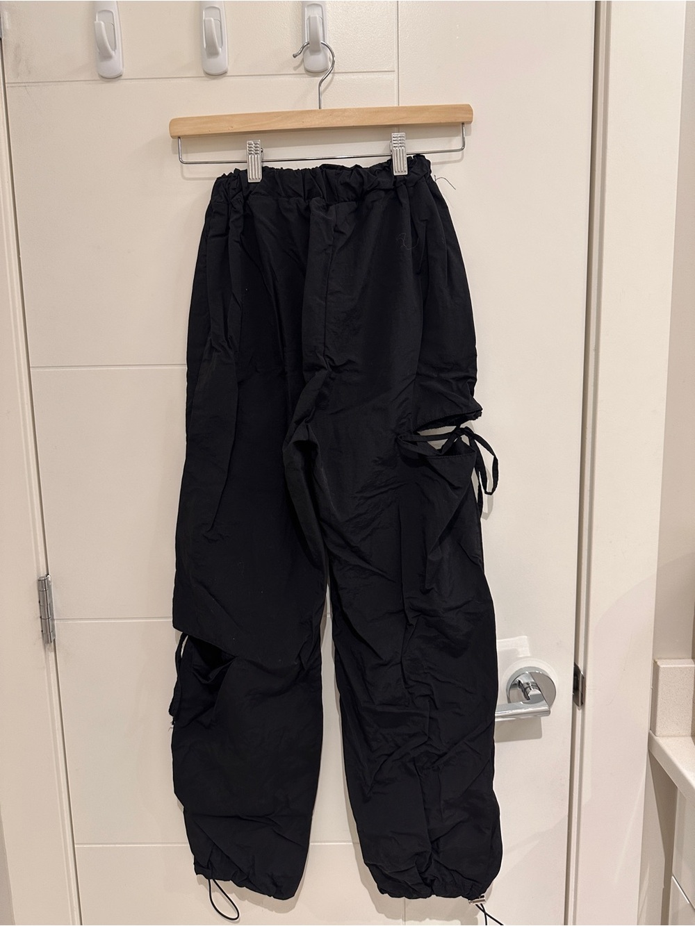 Zenith Black Drawstring Cargo Pants - Picture 2 of 7